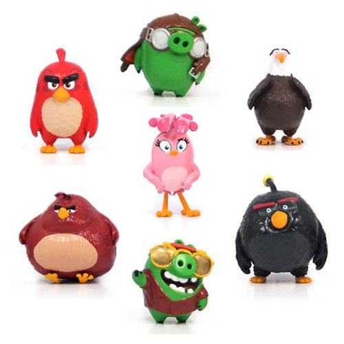 Angry Birds Movie Mini-Figure 7-Pack Set A, Not Mint